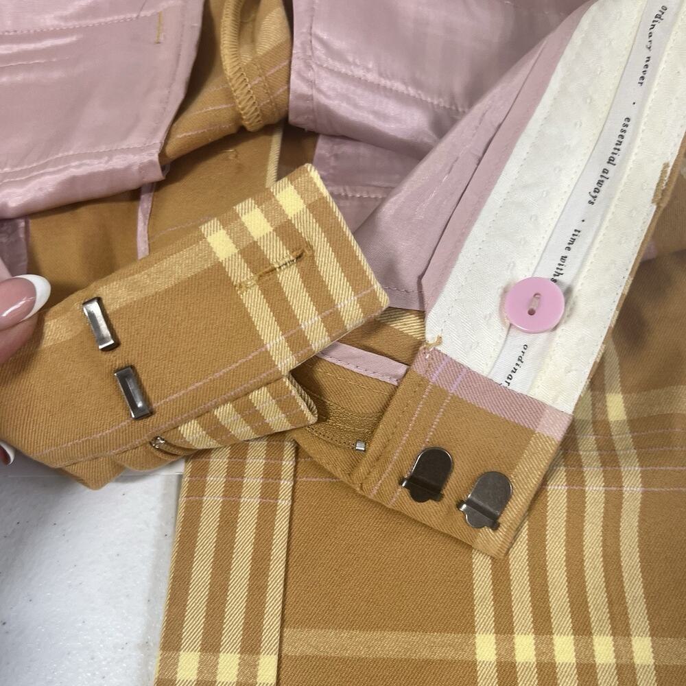 Anthropologie Maeve Margot Kick Flare Plaid Pants Women’s Size 6 - Picture 9 of 13